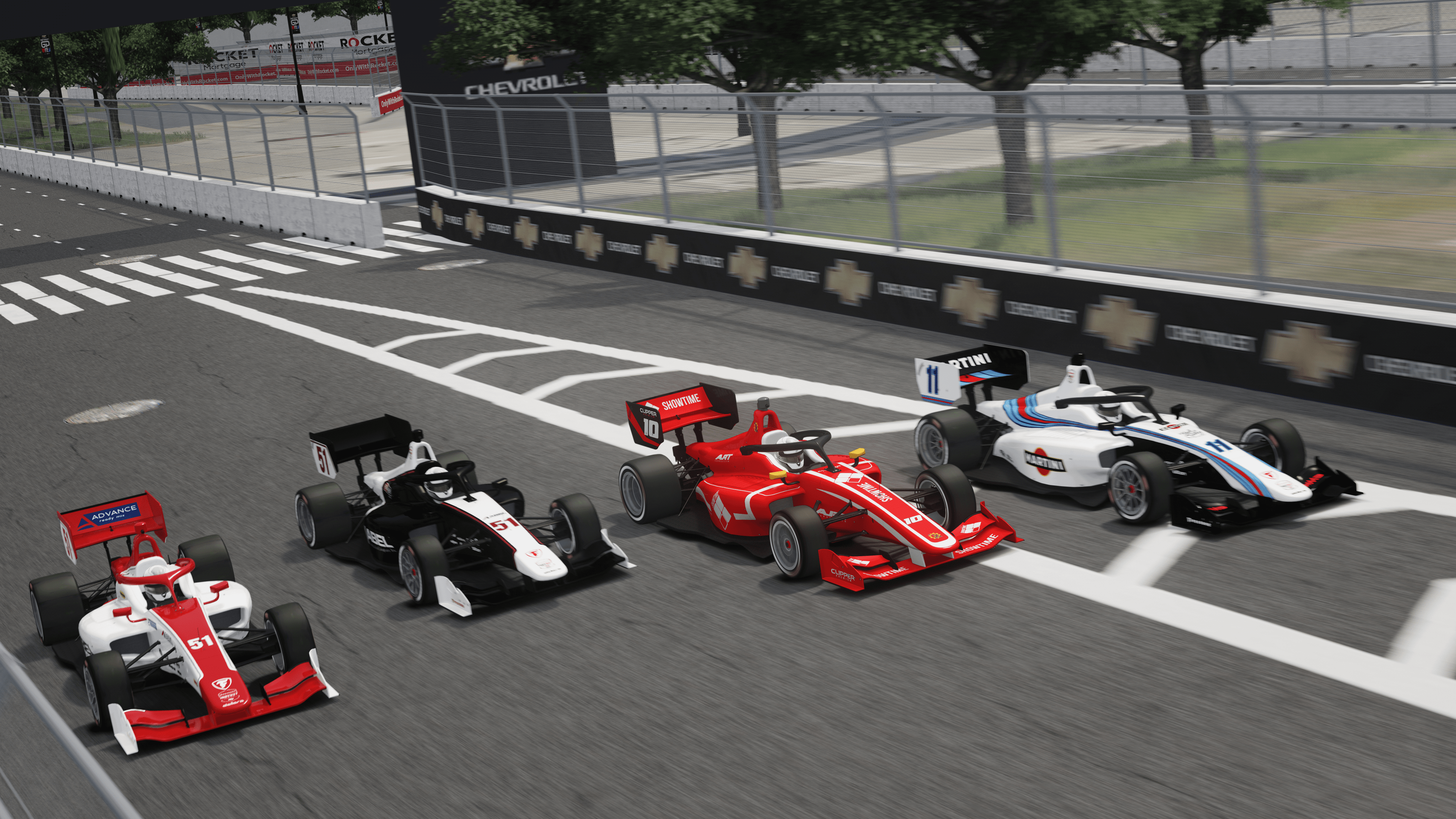 Live racing servers background